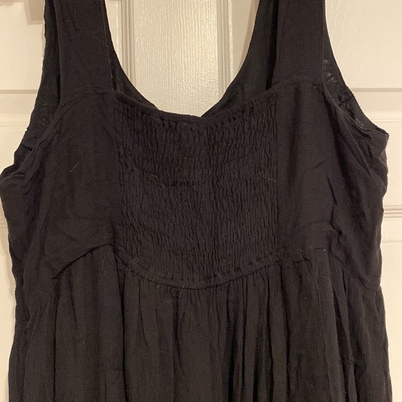 Y womens Magic solid black sleeveless lined dress size 1x - Picture 4 of 5